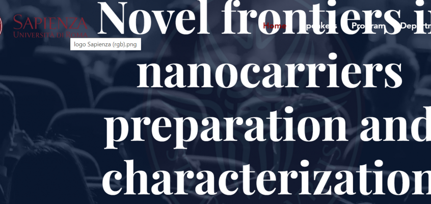 Congresso: Novel frontiers in nanocarriers preparation and characterization, 7 giugno