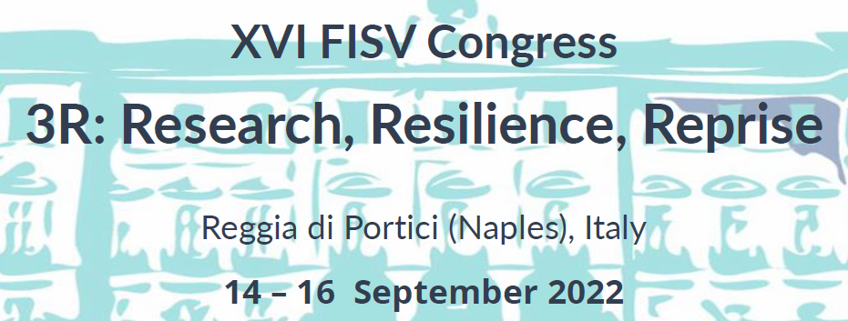 XVI FISV Congress – 3R: Research, Resilience, Reprise – 14-16 Settembre 2022
